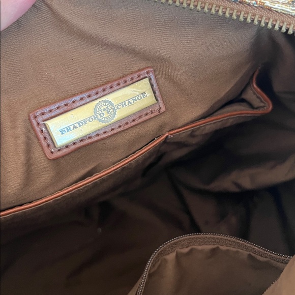 Bradford Exchange Constant Companion Yorkie Yorkshire Terrier Print Tapestry Bag - Picture 8 of 11